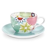 Portmeirion Crazy Daisy Jumbo 20-Ounce Cup & Saucer Set
