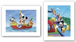 Mickey Mouse Clubhouse Set by Walt Disney 11"x8" Art Print Poster Disney