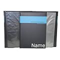 Zeugnismappe A 4 incl. Namensdruck Zeugnisse Zeugnis Dokumente Mappe Zeugnisheft blau M�dchen Junge Schule Kinder Grundschule Zeugnisordner Zeugnisse schwarz uni Erwachsene Dokumentenmappe Stammbuch Namen
