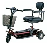 Electric Scooter Compact 3 Wheel Mobility Scooter - Cranberry