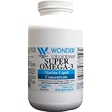 Super Omega 3, Molecularly Distilled Pharmaceutical Grade EPA 300mg. DHA 200mg. - 270 Softgels #5442