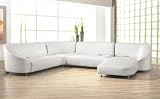 2513 - Modern Bonded Leather Sectional Sofa