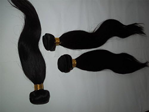 HairPR Hair 100% Mongolian Human Virgin Hair Weft 3 Bundles 10"-28" Straight Natural Color Can be dyed