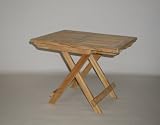 Folding Teak End Side Table