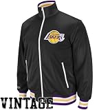 Mitchell & Ness Los Angeles Lakers Preseason Warm-Up Track Jacket - Black (Small)