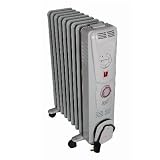 Kitchen & Housewares : 2KW Oil Filled Heater With Timer & Thermostat
