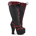 TUK Plateau-Boots TRIM BUCKLE black