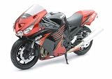 NewRay 1/12 Die-Cast Motorcycle: Kawasaki 2009 ZX-14 (Red)