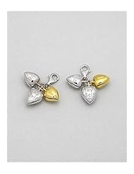 Heart CZ Charm In 92.5 Sterling Silver