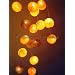 Autumn Leaves Cotton Ball Fairy Light String