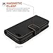 Yousave Accessories PU Leather Wallet Cover Case for iPhone 5S / 5 (Black Wallet)
