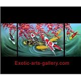 Chinese Feng Shui Painting Koi Painting Chinese Fish Painting 108