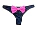 MissTalk Sexy Women‘s Brazilian Bikini Bottoms Back with Bow