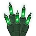 Northlight 35- Count Green Mini Christmas Lights, 7 ft Green Wire