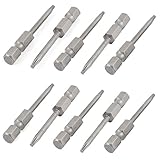 uxcell　トルクスドライバービット　T8タイプ　磁気ビット　ドライバービット　１０個入り　グレー