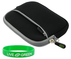 Neoprene Sleeve Case (Black) Seagate FreeAgent Go 1 TB USB 2.0 Portable External Hard Drive ST910004FAA2E1-RK