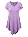 CTC Womens V Neck Short Sleeve Solid & Tie-Dye Tunic