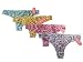 Yelete Womens Assorted Leopard Colored Thongs Panties 4 Pairs - Womens Thong Underwear (4 Pairs)