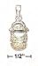 Sterling Silver November Topaz CZ Birthstone Bootie Charm