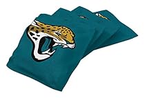 NFL Jacksonville Jaguars Regulation Duckcloth Bean Bags (4 Pack), 16 oz, Blue
