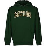 NCAA Baylor Bears Forest Green Arch Applique Midweight Pullover Hoody