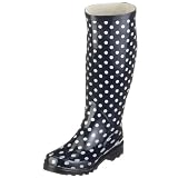 Playshoes Damen Gummistiefel Punkte aus Naturkautschuk 190100 Damen Gummistiefel
