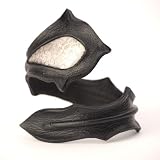 Black cobra snake eye leather wristband cuff bracelet by 81stgeneration
