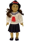 Vintage Sailor Dress Complete Outfit for American Girl 18