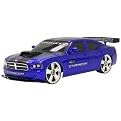 New Bright 1:10 Remote Control 9.6V Dodge Charger with 4-Band Select Transmitter - Blue