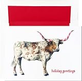 Texas Longhorn Christmas Cards -