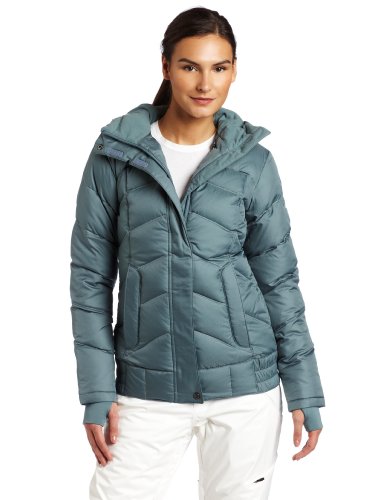 Columbia Womens BugaPuff Down Jacket, Metal, Large