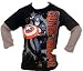 Search : Captain America 2 Fer Juvenile Kids Boys Long Sleeve T-shirt Black Grey