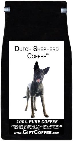 Dutch Shepherd Gift Coffee, Gourmet Whole Bean Coffee 12 Ounces