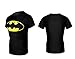 Topway Men's Batman Short Sleeve Crewneck Compression Super Heroes T-shirt Wicking Tee (X-Large, Black(TXBT01))