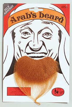 Imagen principal de Brown Ginger Goatee Beard Arab Middle East Fancy Dress (accesorio de disfraz)