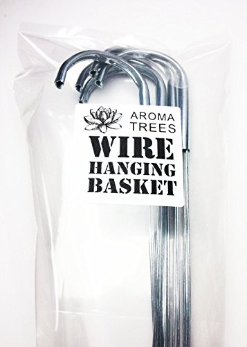 Aroma Trees Professional Grade 4 Wire Hangers for Orchids, Green Plants, and Flower (22 inch) - Pack of 5