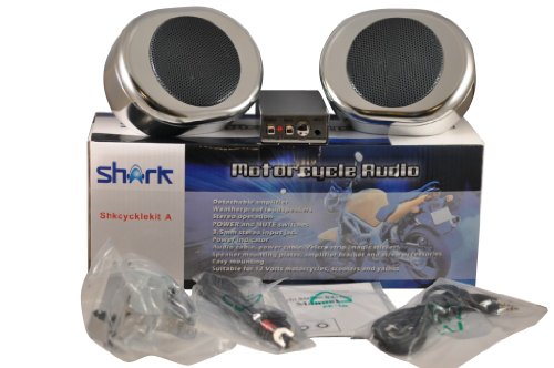 loud ! motorcycle yacht marine audio . 2 speakers+amp