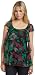 Mac & Jac Women's Wild Rose Chiffon Ruffle Top