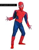  : Red and Blue Spiderman 3 (TM) Muscle Chest Child Marvel Comic Spider-Man Superhero Super Hero Costume