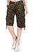 Chouyatou Women's Casual Multi-Pocket Camouflage Print Bermuda Cargo Shorts