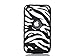ULAK Zebra Design Combo Black Hard PC and Soft Silicon Case Cover for Apple iPod Touch 4 4th Gen + Stylus