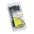 Zebra Z-Grip Retractable Ballpoint Pen, Medium, 1.0 mm, Clear Barrel, Black Ink  12-Count (22210)