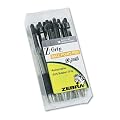 Zebra Z-Grip Retractable Ballpoint Pen, Medium, 1.0 mm, Clear Barrel, Black Ink  12-Count (22210)