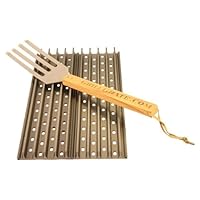 Kit of TWO 18.5' GrillGrate Panels + GrateTool