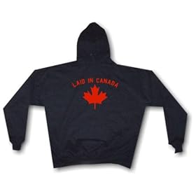 Laid In Canada Maple Leaf logo Men's Hoodie Sweat Shirt Small thru 4XL