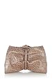 Croc Leather Clutch