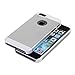 iPhone SE/5S/5 Case: Amplim Slim Fit Luxury Silver Color Hard Aluminum Metal + White Plastic + Soft Silicone Rubber 3-Layer iPhone SE/iPhone 5S/iPhone 5 Protector