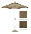 9' Crank Tilt Patio Market Umbrella - Bronze: Toffee