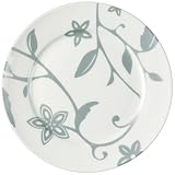 Vinea Fine Bone China Rimmed Gun Metal 20cm Salad Plate