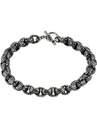 Sterling Silver Black Ruthenium Plated Link Chain by US Gems